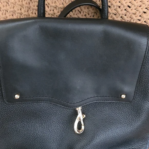 NWOT Rebecca Minkoff Jody Convertible Black Leather Backpack - Picture 9 of 13